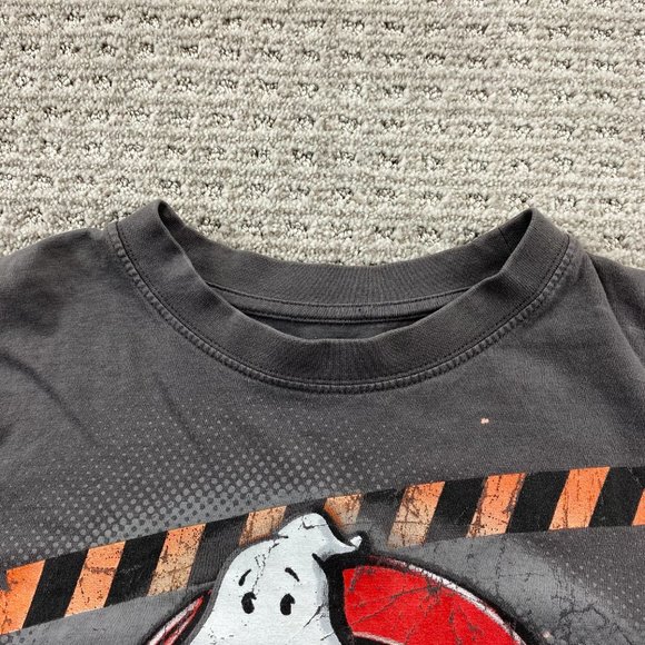 Ghostbusters Shirt Adult Men Medium M Gray 2012 Graphic Print Cartoon TV - Hole - Picture 4 of 12